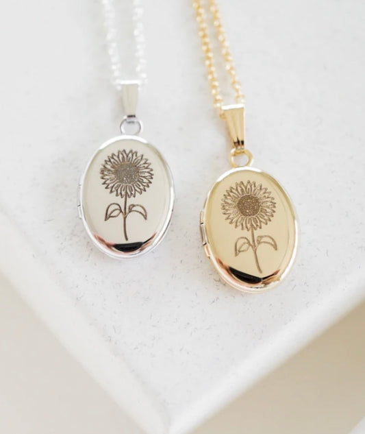 The Heirloom Sunflower Locket