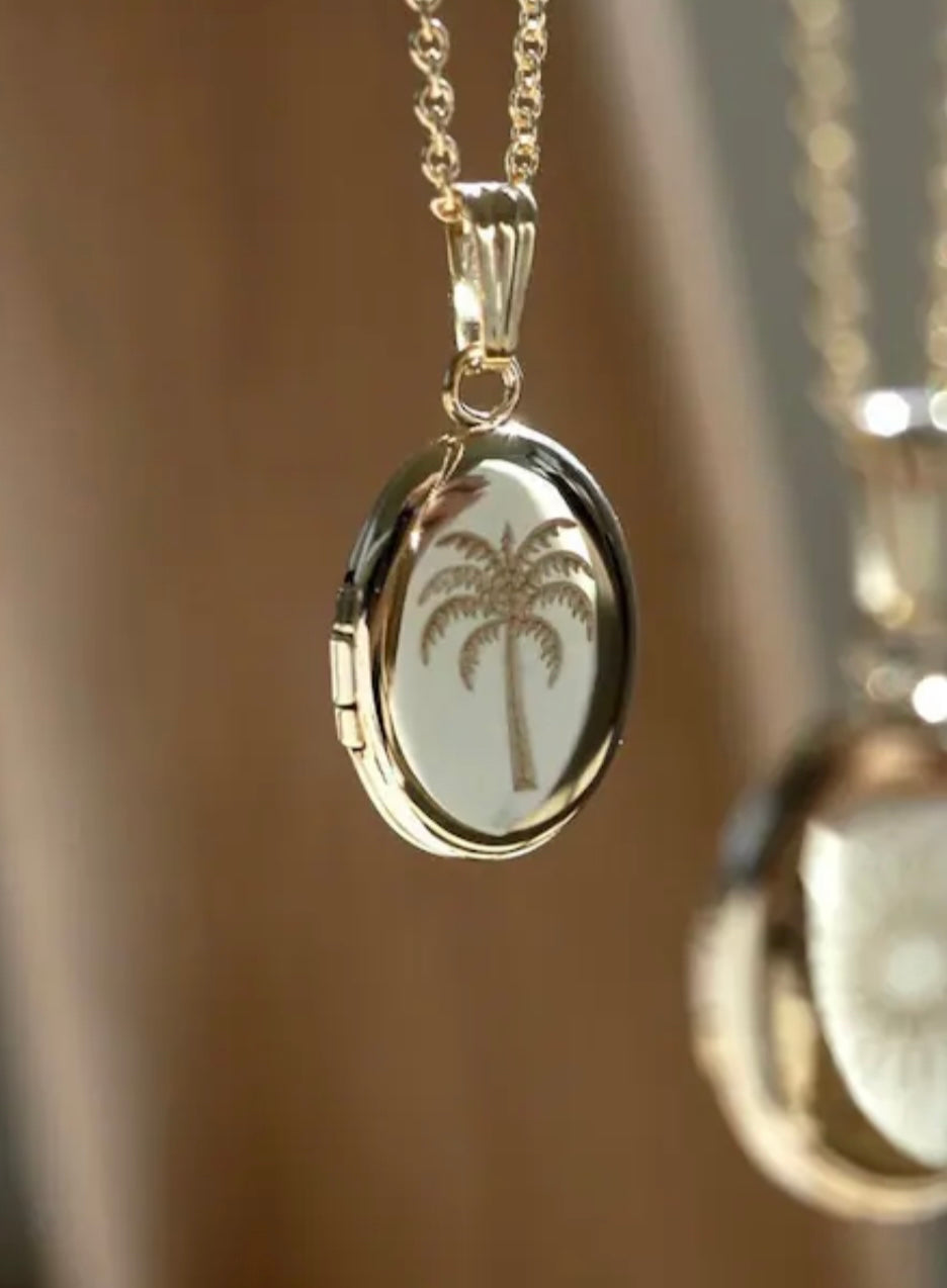 The Heirloom Palm Tree Locket