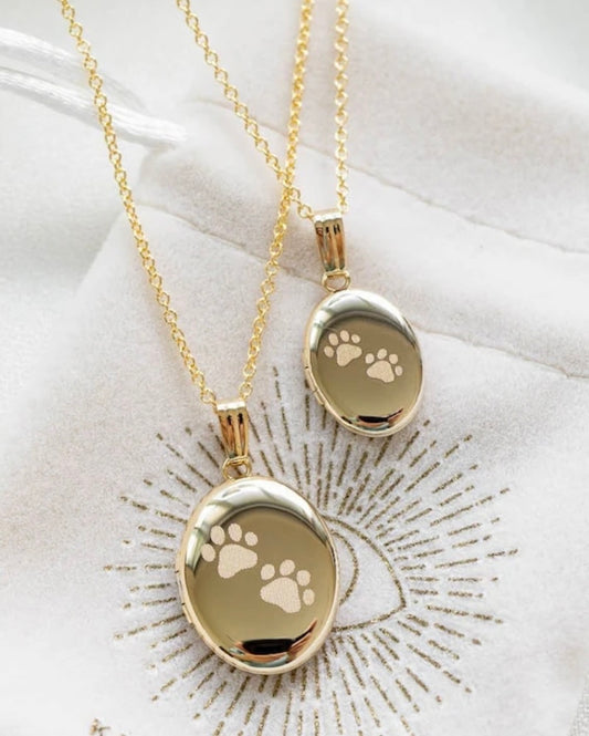 The Heirloom Paw Prints Locket